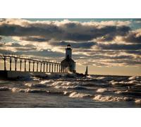 Puzzle 1000 pièces pour Adultes | Puzzleboard recyclé | Puzzles pour Adultes, Vagues, Phare 38 x 26 cm