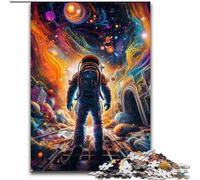 Puzzle 1000 pièces pour Adultes, Puzzles d'astronautes colorés en Carton, Casse-tête Stimulant pour Adolescents, soirée de Jeux en Famille Amusante, 1000 pièces(26x38cm)