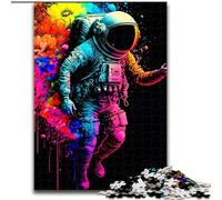 Puzzle 1000 pièces pour Adultes, Puzzles d'astronautes colorés en Carton, Jeu d'activités familiales pour Adolescents, décoration d'intérieur DIY, Casse-tête, Cadeau 1000 pièces(26x38cm)