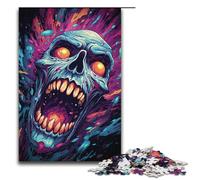 Puzzle 1000 pièces pour Adultes Puzzles démons colorés et Fous Puzzle en Bois pour Adultes Jeu Stimulant 1000 pièces (38 x 26 cm)