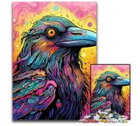 Puzzle 1000 pièces pour Adultes, Puzzles en Carton colorés, Canard Violet, Casse-tête Haute difficulté pour Adolescents, 26x38cm / 10,23x14,96 Pouces