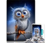Puzzle 1000 pièces pour Adultes, Puzzles hiboux fantastiques pour Adolescents, activité Amusante pour la Maison, Jouets pour Les Jours de Pluie, Cadeaux d'anniversaire (Taille 75x50cm)