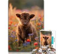 Puzzle 1000 pièces pour Adultes, Puzzles pour bébés Vaches des Highlands, Parfaits pour Les soirées Jeux, Jouet coloré pour la Maison (Taille 38x26cm)