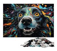 Puzzle 1000 pièces pour Adultes Puzzles psychédéliques colorés et bizarres en Papier pour Adultes et Enfants Excellent Cadeau 1000 pièces (38 x 26 cm)