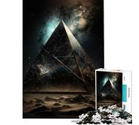 Puzzle 1000 pièces pour Adultes Pyramide Spatiale Jeu addictif pour cultiver la Patience Casse-tête Cadeau Amusant pour Toute la Famille (Dimensions 75x50cm)