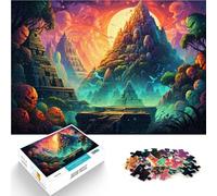 Puzzle 1000 pièces pour Adultes Pyramides mayas désert Casse-tête pour 26x38 cm Jeu éducatif pour Anniversaire Noël pour Adolescents de 14 Ans et Plus