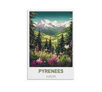 Puzzle 1000 pièces pour Adultes - Pyrénées, Europe - Un Puzzle Stimulant, idéal pour Vos soirées Jeux - 38 x 52 cm
