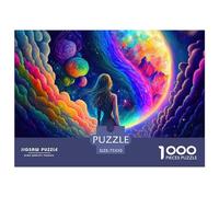 Puzzle 1000 pièces pour Adultes Rainbow Astral Dreamer1 Puzzle carré créatif pour Adultes, Puzzles en Bois Décoration d'intérieur Puzzles 1000 pièces (75 x 50 cm)