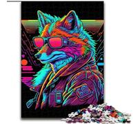 Puzzle 1000 pièces pour Adultes Red Fox Bangers Gangster en Bois, pour Les Parents, Les Amoureux et Les Amis - 14 Ans et Plus 50x75cm pour Un Anniversaire, des Vacances, Noël ou Halloween