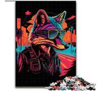 Puzzle 1000 pièces pour Adultes Red Fox Spy Gangster Puzzle en Carton, pour Adolescents et Famille, Cadeau de Noël idéal 1000 pièces(26x38cm)