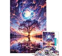 Puzzle 1000 pièces pour Adultes Reflets de la Clairière Galactique » Jouet Anti-Stress découpe de précision idéal comme Cadeau pour Toute la Famille (Taille 38x26cm)