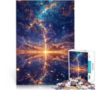 Puzzle 1000 pièces pour Adultes Réflexion de la Nuit étoilée pour Le Jeu éducatif Challenge Toy Jeu de défi Unique 75x50cm