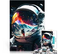 Puzzle 1000 pièces pour Adultes Réflexions des astronautes Compétition de Vitesse Manuelle Cadeau pour Les Anniversaires 75x50cm