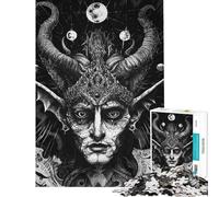 Puzzle 1000 pièces pour Adultes Regard Cosmique de l'enfer Idées de Puzzles pour Adolescents Passe-Temps à la Maison Liste de souhaits avec Le Père Noël Cadeaux d'anniversaire Uniques (50x75cm)