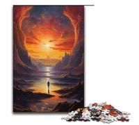 Puzzle 1000 pièces pour Adultes « Regarder Le Monde Seul » pour Adultes Puzzle en Papier Difficile et Stimulant 1000 pièces (38 x 26 cm)