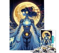 Puzzle 1000 pièces pour Adultes Reine Lunaire cybernétique Modèle Difficile à Assembler Décoration intérieure Jouet pour Les 14 Ans et Plus (38x52cm)
