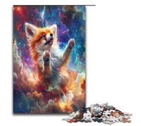 Puzzle 1000 pièces pour Adultes Renard dans la Galaxie Jigsaw Relax Games Family Game Stress Relief Difficult Challenge 1000 PCS