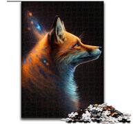 Puzzle 1000 pièces pour Adultes Renard Puzzle Carton pour Adultes Taille 38x26cm Soirée de Jeux en Famille Amusante, œuvres d'art décoratives à Faire soi-même