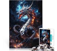 Puzzle 1000 pièces pour Adultes Repaire du Dragon Défi Difficile pour soulager Le Stress Jeu éducatif pour Anniversaire, Noël 75x50cm