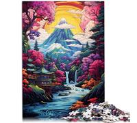 Puzzle 1000 pièces pour Adultes représentant des Montagnes et des Arbres Puzzle découpé avec précision 26 x 38 cm Anti-Stress Vacances à la Maison tuez Le Temps