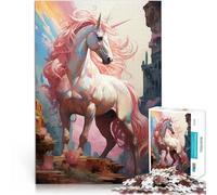 Puzzle 1000 pièces pour Adultes Rêves de Licorne Défi Difficile pour soulager Le Stress Renforcer l'amour Entre Les Couples 52x38cm