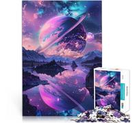 Puzzle 1000 pièces pour Adultes Rêves de Saturne pour Le Jeu éducatif Challenge Toy avec des pièces de Formes aléatoires entièrement imbriquées 75x50cm
