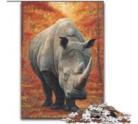 Puzzle 1000 pièces pour Adultes Rhino Puzzle 1000 pièces Jeu interactif Familial, Cadeau Stimulant pour Les Cerveaux (Taille 26x38cm)