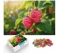 Puzzle 1000 pièces pour Adultes, Ripe Raspberry on The Vine | Pour le plaisir d'un puzzle classique : ce puzzle 1000 pièces adulte offre une pause loin des écrans.