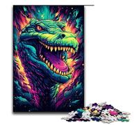 Puzzle 1000 pièces pour Adultes Roar of The Dragon décoration Parfaite pour Les Adolescents de 14 Ans et Plus 75 x 50 cm