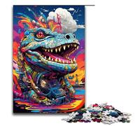Puzzle 1000 pièces pour Adultes Robot Crocodiles par SplattersLots de Puzzle épais et coloré Jeu Pratique décoration intérieure Unique et Cadeaux 75 x 50 cm