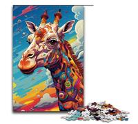 Puzzle 1000 pièces pour Adultes Robot Girafe par SplattersLots of Thick Coloured Clour Puzzle Hands on Game 75x50cm