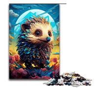 Puzzle 1000 pièces pour Adultes Robot Hérisson par SplattersLots de Puzzles colorés épais Décoration Murale Convient pour la décoration de Bureau 75x50cm