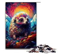 Puzzle 1000 pièces pour Adultes Robot Hérisson par SplattersLots de Puzzles colorés épais Décoration Parfaite pour Les Adolescents de 14 Ans et Plus 75x50cm