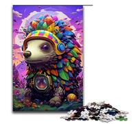 Puzzle 1000 pièces pour Adultes Robot Hérisson par SplattersLots de Puzzles colorés épais Puzzle Casse tête Cadeaux d'anniversaire de Noël 75x50cm