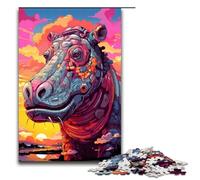 Puzzle 1000 pièces pour Adultes Robot Hippo par SplattersLots de Puzzles épais en Nuage coloré pour Adultes Puzzle en Bois Jeu Stimulant 75x50cm