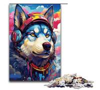 Puzzle 1000 pièces pour Adultes Robot Husky par SplattersLots de Puzzle épais Nuage coloré Décoration Murale Anti Stress 75x50cm