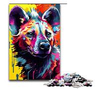 Puzzle 1000 pièces pour Adultes Robot Hyène Africaine par SplattersLots de Puzzles épais et colorés pour Jeu éducatif Défi Jouet Illustration Cadeau 75x50cm