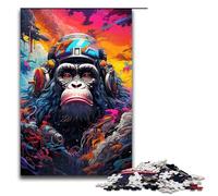 Puzzle 1000 pièces pour Adultes Robot Monkey par Splatters De Nombreux Puzzles de Jeu aux Couleurs épaisses sont Parfaits comme Cadeau pour Toute la Famille 75 x 50 cm