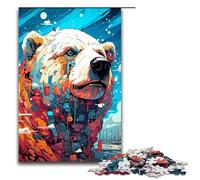 Puzzle 1000 pièces pour Adultes Robot Ours Polaire par SplattersLots de Puzzle épais coloré Décoration Murale Anti Stress 75x50cm