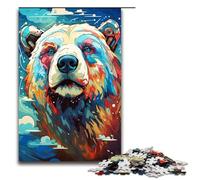 Puzzle 1000 pièces pour Adultes Robot Ours Polaire par SplattersLots de Puzzles épais et colorés pour Adultes Puzzle en Bois Jeu Stimulant 75x50cm