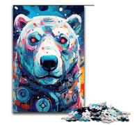 Puzzle 1000 pièces pour Adultes Robot Ours Polaire par SplattersLots of Thick Puzzle coloré Jeu Pratique 75x50cm
