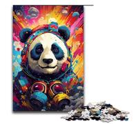 Puzzle 1000 pièces pour Adultes Robot Panda par SplattersLots of Thick Coloured Cloud Puzzle Game Décoration Parfaite pour Les Adolescents de 14 Ans et Plus 75x50cm