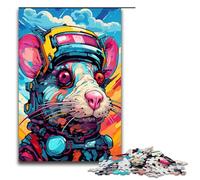 Puzzle 1000 pièces pour Adultes Robot Rat par SplattersLots of Thick Coloured Clouds Puzzle Hands on Game 75x50cm