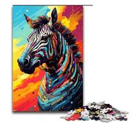 Puzzle 1000 pièces pour Adultes Robot Zèbre par SplattersLots de Puzzles de Jeu de Nuages épais et colorés pour est idéal comme Cadeau pour Toute la Famille 1000 pièces
