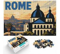 Puzzle 1000 pièces pour Adultes, Rome Architecture Minimalist Poster | Pour les w nds tranquilles : ce puzzle adulte 1000 pièces offre un défi plus long aux amateurs de puzzles patients.