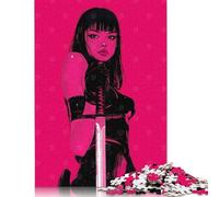 Puzzle 1000 pièces pour Adultes, Rose, Anime, démon, Guerrier avec épée, Puzzle en Bois pour Enfants, Jouets de Divertissement Familial, 1000 pièces (75 x 50 cm)