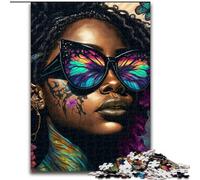 Puzzle 1000 pièces pour Adultes Rose Belle Fille en Bois, ce Qui en Fait Un Excellent Cadeau pour s'amuser en Famille 50x75cm pour Les Vacances, Les Anniversaires et Les soirées de Jeux en Famille