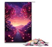 Puzzle 1000 pièces pour Adultes Rose Road to The Sky Jouets à Faire soi même Superbes Cadeaux de Noël pour Adolescents de 14 Ans 75 x 50 cm