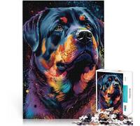 Puzzle 1000 pièces pour Adultes Rottweiler Style 3 Jeux éducatifs Décoration d'intérieur Car C'est Un pour Toute la Famille 38x26cm
