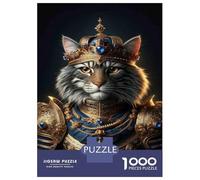 Puzzle 1000 Pièces pour Adultes Royal Cat Armor Set-2 Puzzles pour Adultes Analyse Et Logique Liste De Souhaits avec Le Père Noël Cadeaux Uniques pour Un Anniversaire Et Noël 70x50cm/1000pcs